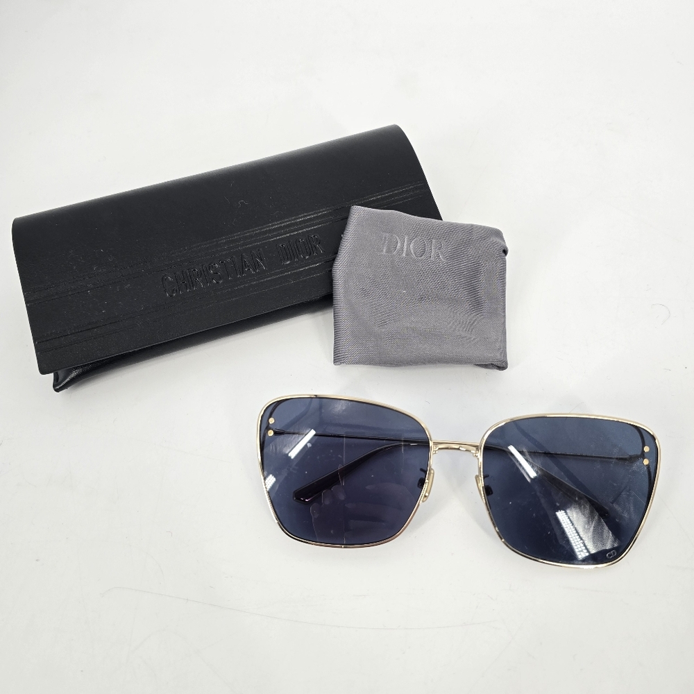 Dior MissDior B2U Metal Frame Sunglasses Blue Lens 135mm Made In Italy